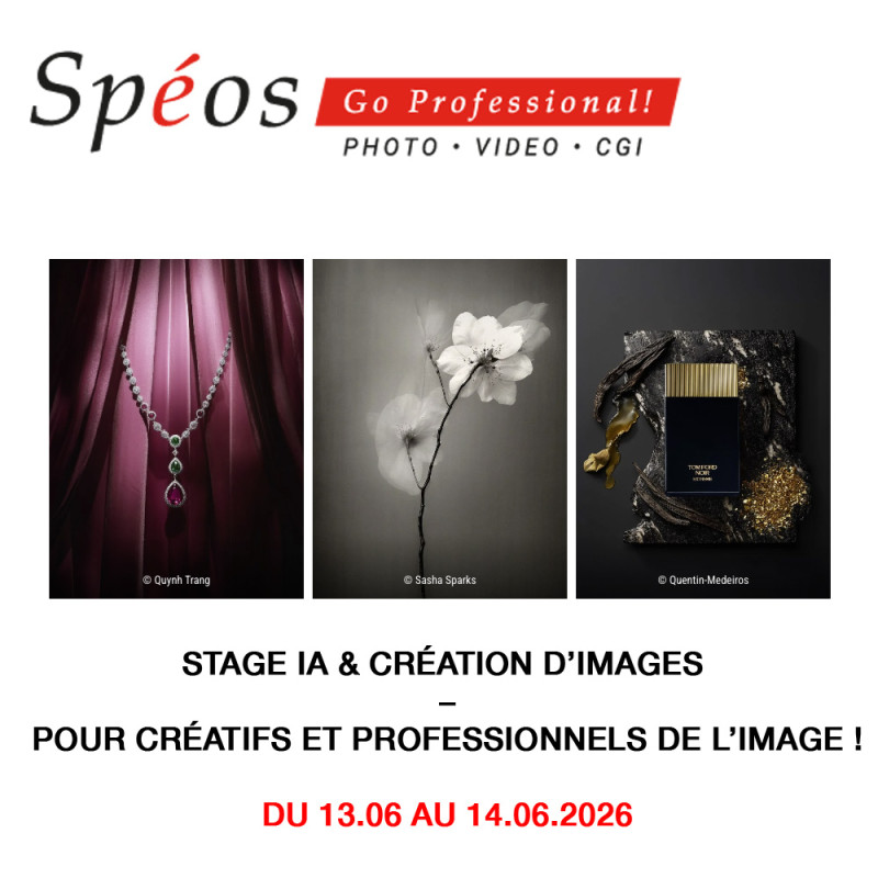 Stage IA & Création d'images du 13.06 au 14.06.2026 - Spéos -  - Prophot