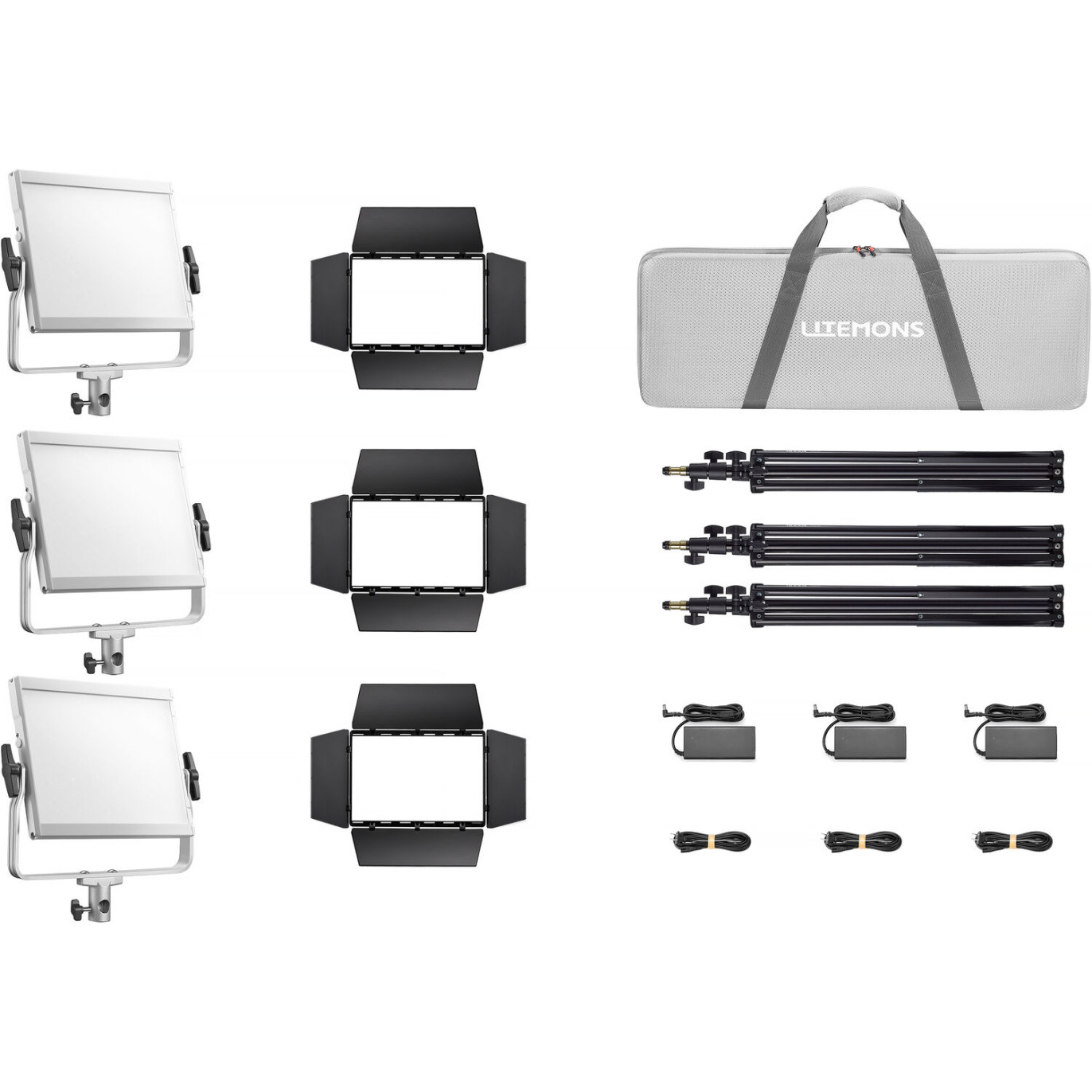 Godox Kit 3 Panneaux LED Litemons LP1200R RGB - K3 - Godox - Prophot