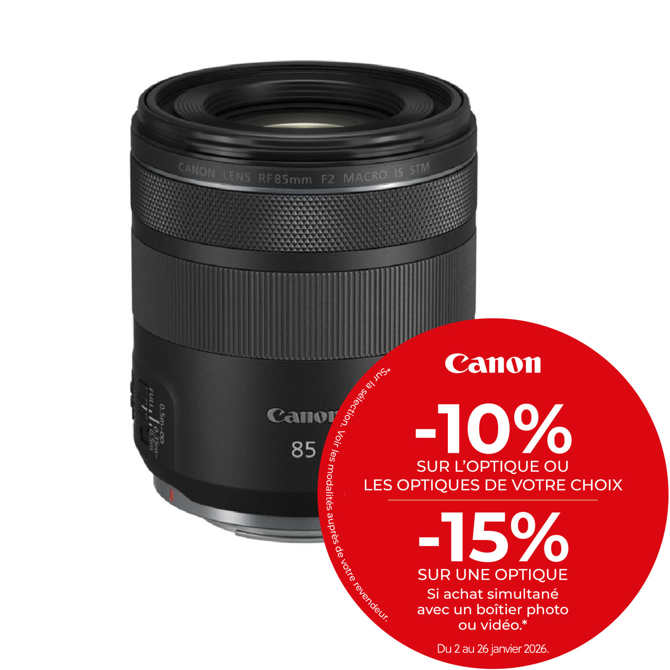 Canon Objectif RF 85mm f/2 Macro IS STM - Canon - Prophot