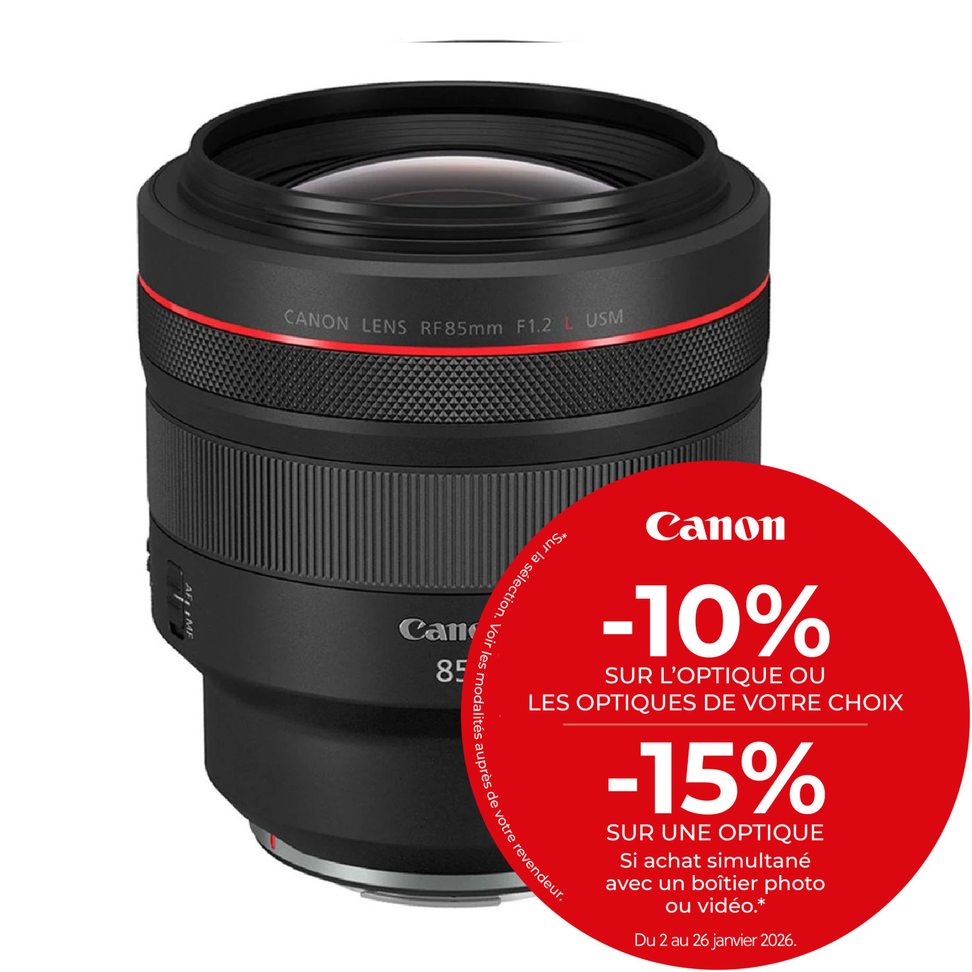 Canon Objectif RF 85mm f/1.2L USM - Canon - Prophot