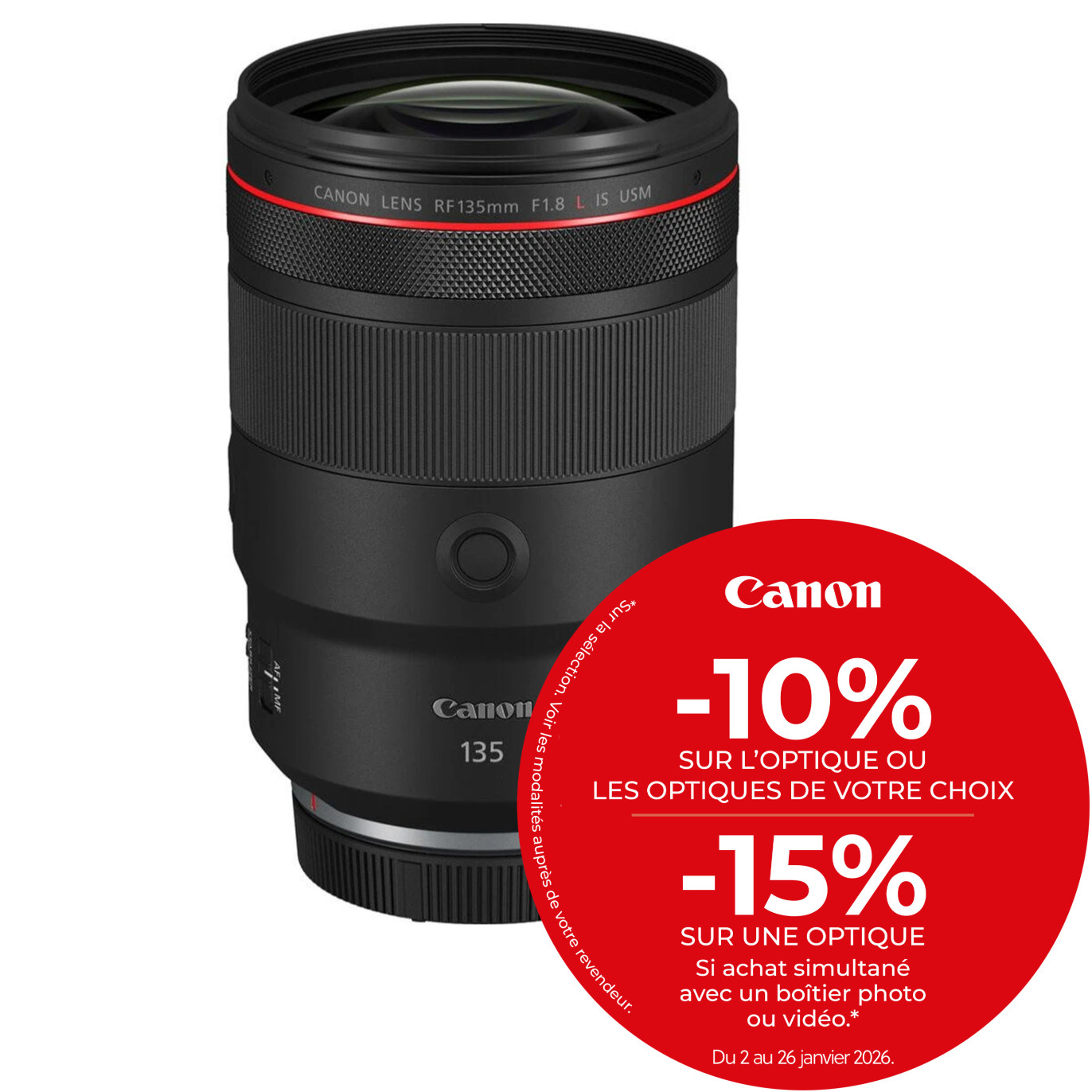 Canon Objectif RF 135mm f/1.8L IS USM - Canon - Prophot