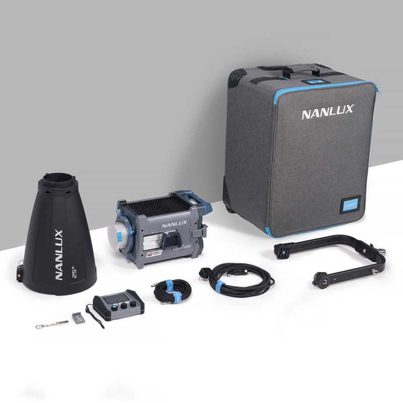 Nanlux Kit Torche LED Evoke 600C avec Réflecteur 25° et Trolley - Nanlux - Prophot