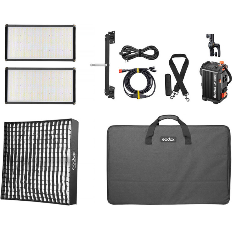 Godox Kit 2 Panneaux LED LiteWafer UP150R Ultra-Slim - Godox - Prophot