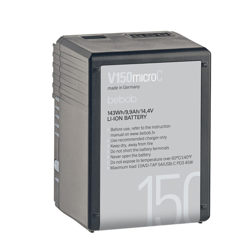 Bebob Batterie Micro V-Mount V150microC - Bebob - Prophot