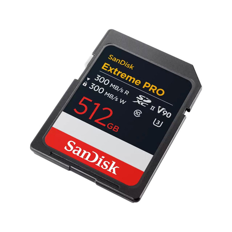 Sandisk Carte Mémoire SDXC Extreme Pro UHS-II 512 Go 300Mb/s V90 - Sandisk - Prophot