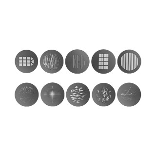 Aputure Kit de 10 Gobos Format A pour Spotlight Max