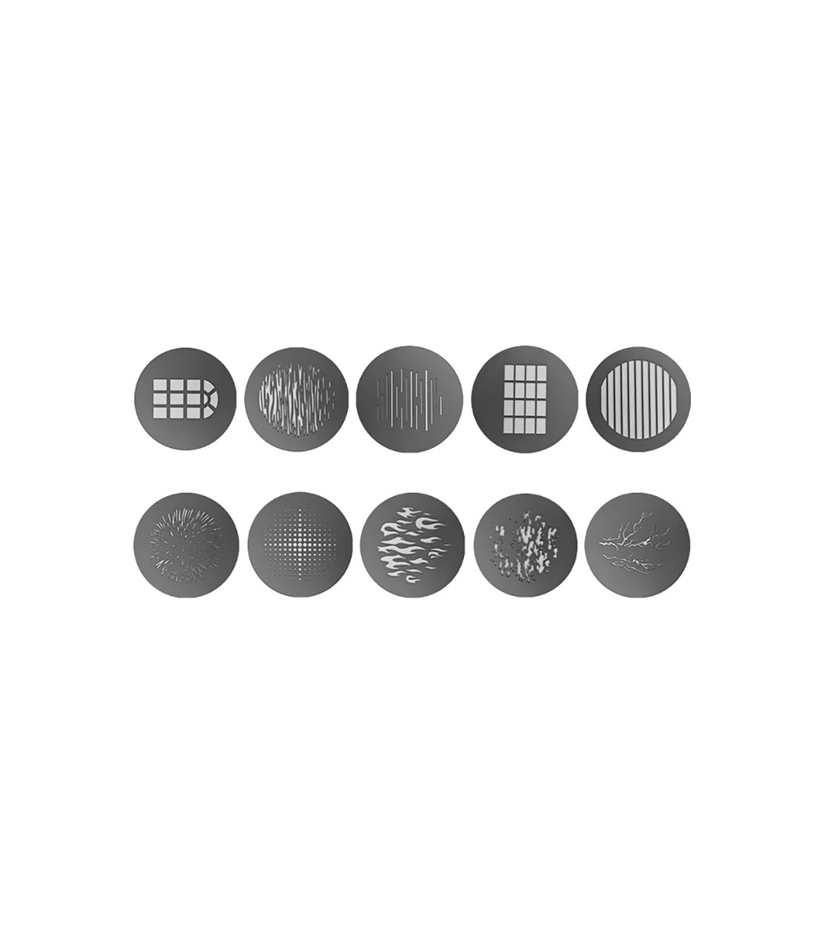 Aputure Kit de 10 Gobos Format A pour Spotlight Max - Aputure - Prophot