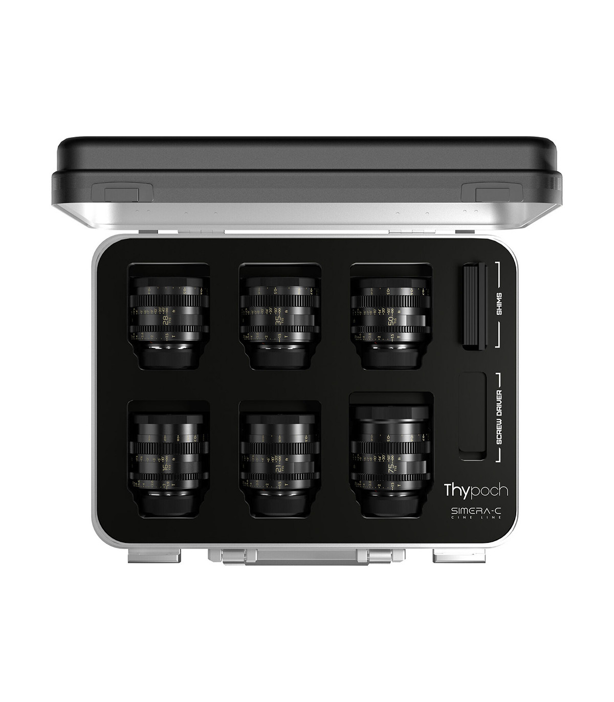 Thypoch Kit Objectifs Cinema Simera-C 16-21-28-35-50-75mm - Monture M - Thypoch - Prophot