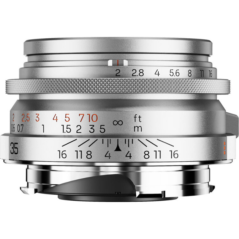 Thypoch Objectif Ksana 35mm ASPH f/2 avec Pare-soleil - Silver, Monture M - Thypoch - Prophot