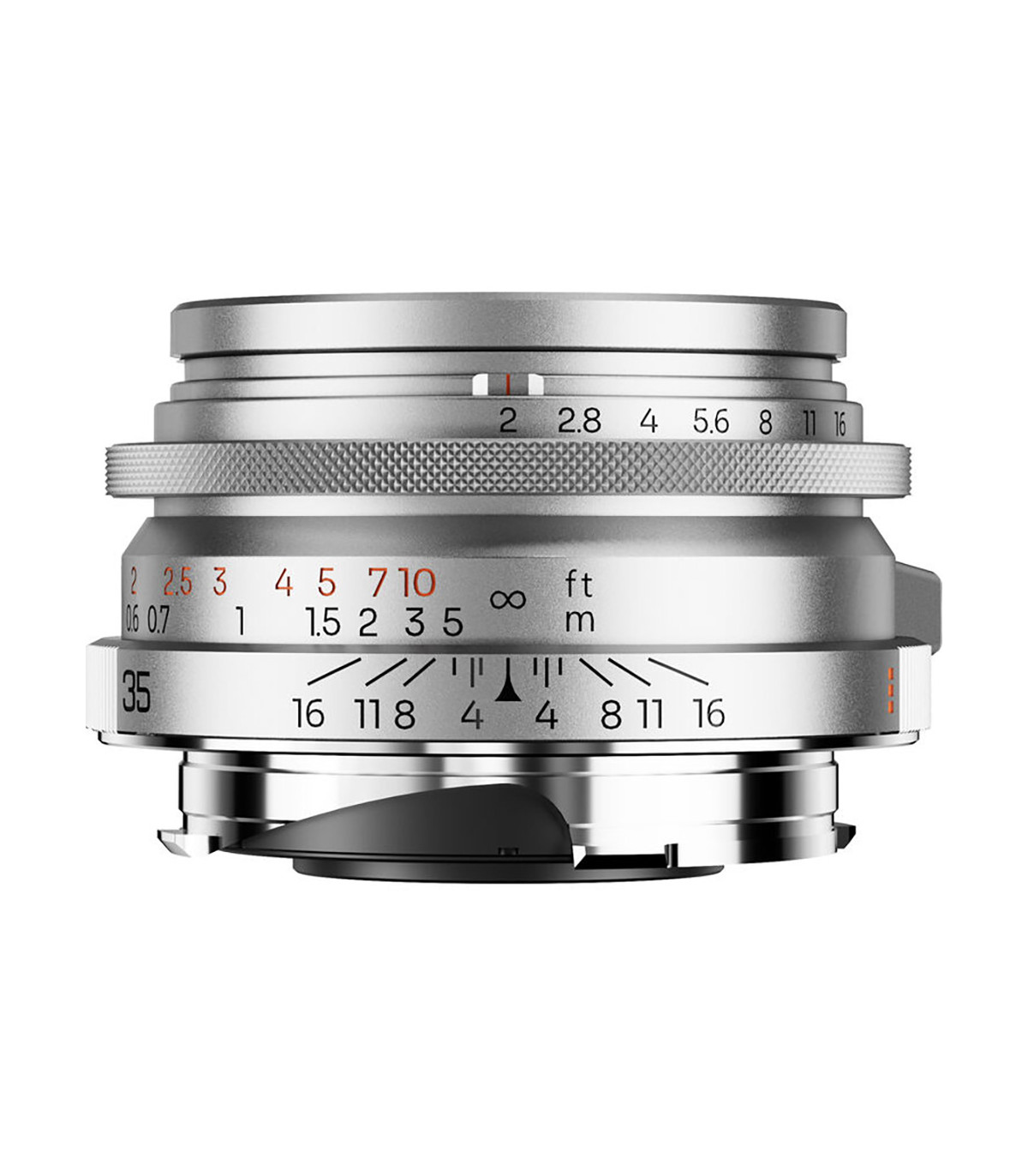 Thypoch Objectif Ksana 35mm ASPH f/2 avec Pare-soleil - Silver, Monture M - Thypoch - Prophot