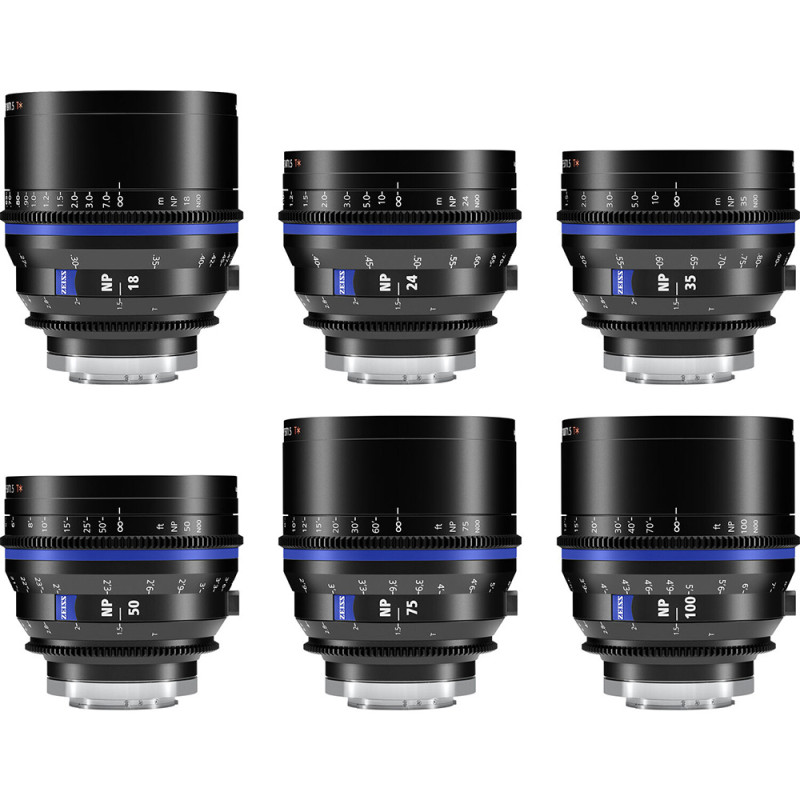 Zeiss Kit de 6 Objectifs Nano Prime (18-24-35-50-75-100mm) - E-Mount Feet - Zeiss - Prophot