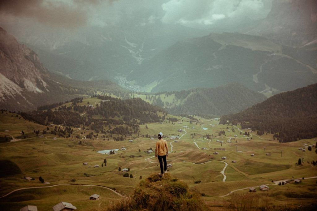 Terence Baelen photographié dans les Dolomites pendant un voyage