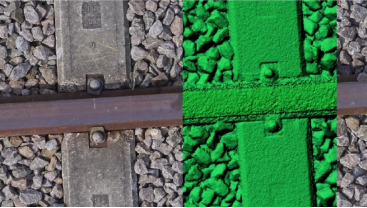 Données photogrammétriques produites pendant l’inspection aérienne des rails