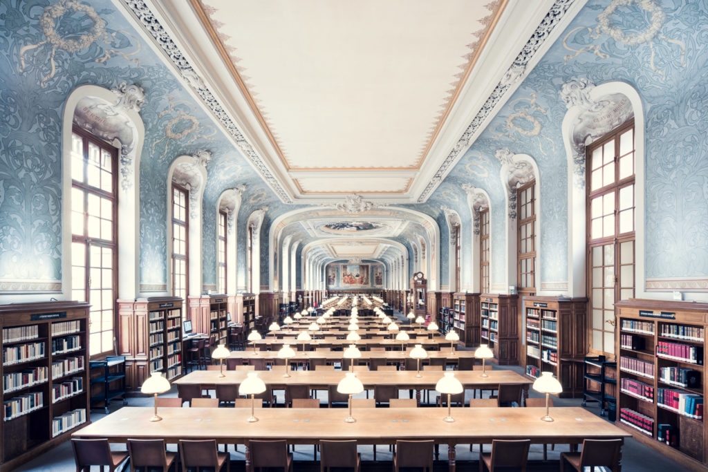 Bibliothèque de la Sorbonne photographiée par Thibaud Poirier